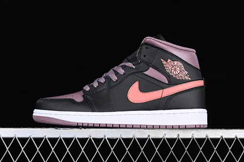 All categories Air Jordan Jordan series basketball shoes Air Jordan 1 Mid Air Jordan 1 Mid AJ1 Joe 1 black bean paste mid-top cultural and casual sneakers FB9911-008